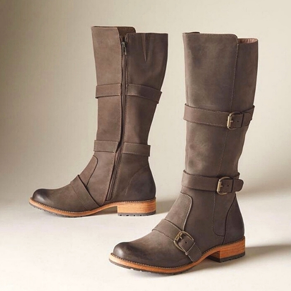 🆕🌿SUNDANCE LEATHER BELTED BUCKLE BOOTS 🌿